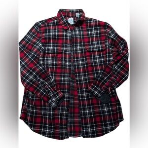 Chaps by Ralph Lauren microfleece Classic Red and Black Plaid Men's Shirt L